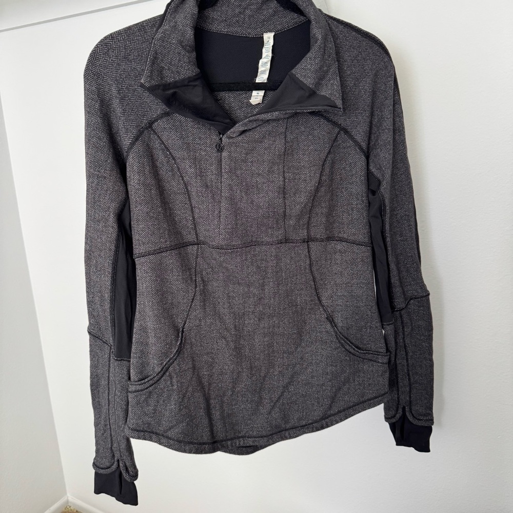 Lululemon athletica gray Half-Zip Pullover 10